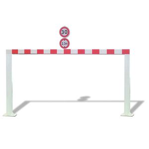 fixed height-restriction barrier