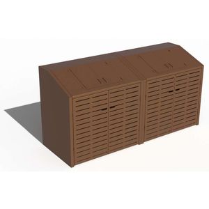 sheet steel trash bin enclosure