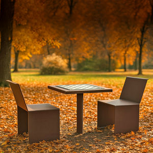 outdoor chess table