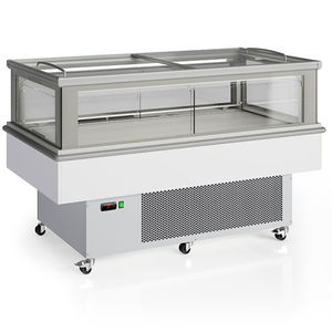 refrigerated island display case