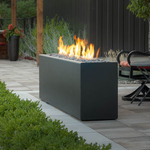 Gas Fire Pit - Bento - Paloform - Concrete   Square   Gray