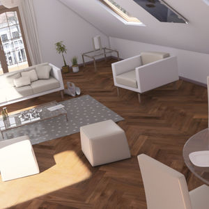 solid parquet floor