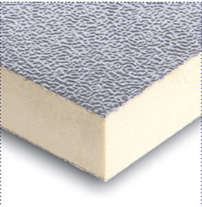 Roof insulating sandwich panel - CLASS B - Stiferite - 2 fiberglass ...