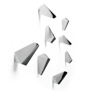 wall-mounted coat rack / contemporary / aluminum / commercial