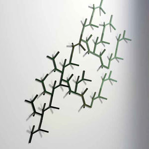 wall-mounted coat rack / contemporary / aluminum / commercial