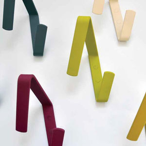 contemporary coat hook / metal / double / commercial