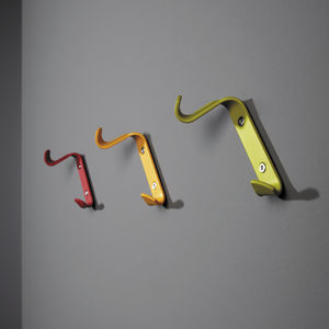 contemporary coat hook / aluminum / double / commercial