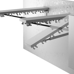 wall-mounted coat rack / contemporary / metal