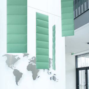 ceiling acoustic panel / wall-mounted / polyester fiber / decorative