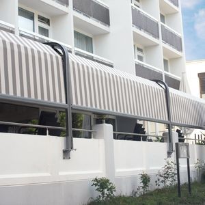 wall-mounted pergola