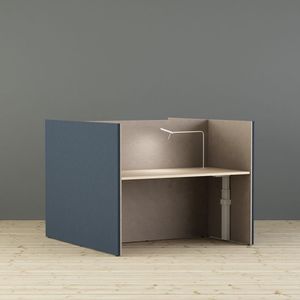workstation desk / MDF / ash / birch