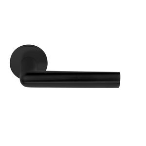 door handle / stainless steel / painted metal / contemporary