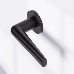 door handle / painted metal / stainless steel / contemporary