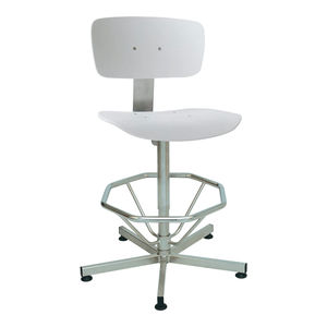 stainless steel task chair 1