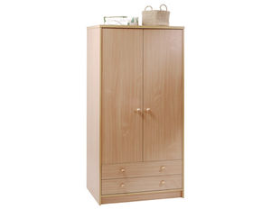 contemporary wardrobe / melamine / with swing doors / for healthcare facilities