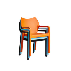 contemporary chair / stackable / polypropylene / fiberglass