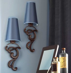 contemporary wall light / iron / fabric / PVC