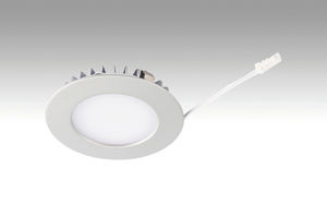recessed ceiling downlight / LED / round / metal