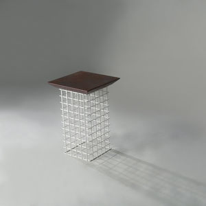 contemporary stool / iron / COR-TEN® steel / for public spaces