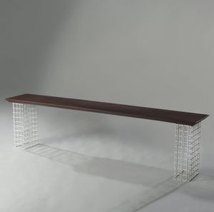 garden bench / contemporary / COR-TEN® steel / iron