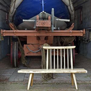 Scandinavian design bench