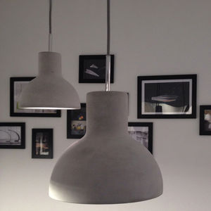 pendant lamp / contemporary / steel / concrete