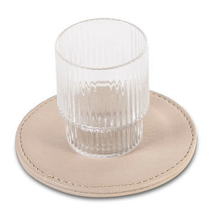 synthetic leather coaster