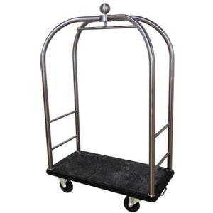 baggage trolley / commercial / stainless steel