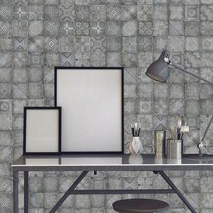 contemporary wallpaper / vinyl / geometric pattern / plaid