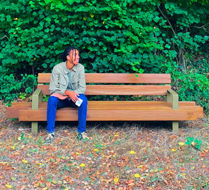 4-seater public bench