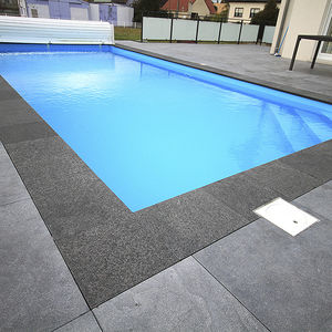 stone swimming pool coping