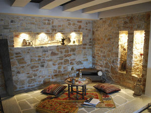sheet cladding / natural stone / textured