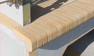 solid brick / for facade / yellow / antique