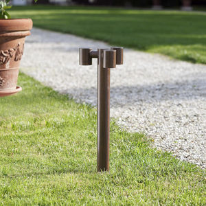 garden bollard light / traditional / copper / brass