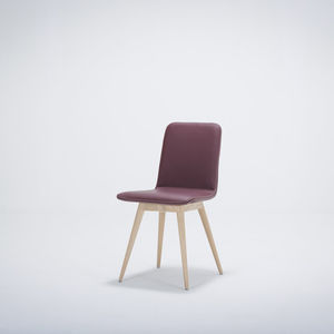 contemporary chair / upholstered / fabric / oak