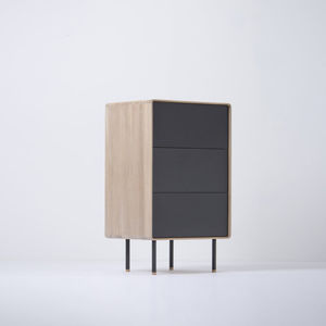 contemporary chest of drawers / oak / linoleum