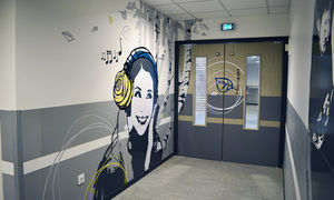 custom wall sticker / for public buildings
