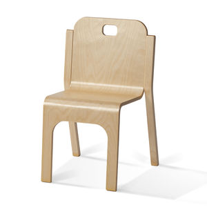 contemporary chair / stackable / standard base / child's