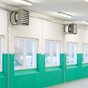 wall-mounted fan heater