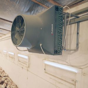 wall-mounted fan heater