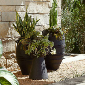 made of composite concrete planter