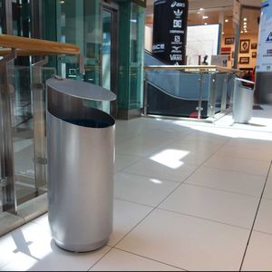 public trash can / galvanized steel / stainless steel / COR-TEN® steel