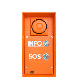 vandal-proof audio door intercom / IP / outdoor / emergency