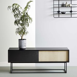 Scandinavian design sideboard / oak / MDF / painted wood