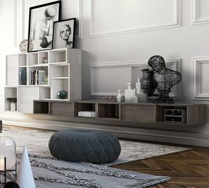 contemporary living room wall unit