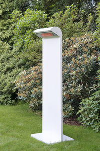 floor-mounted infrared patio heater / electric