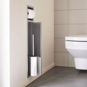 built-in toilet roll holder