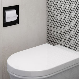 built-in toilet roll holder