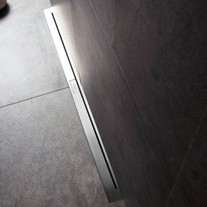 brushed stainless steel linear shower drain 1