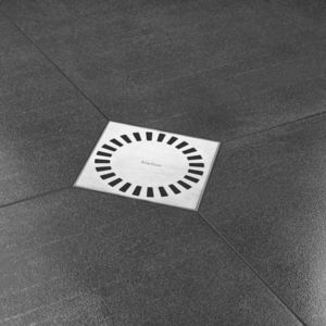 brushed stainless steel shower drain
